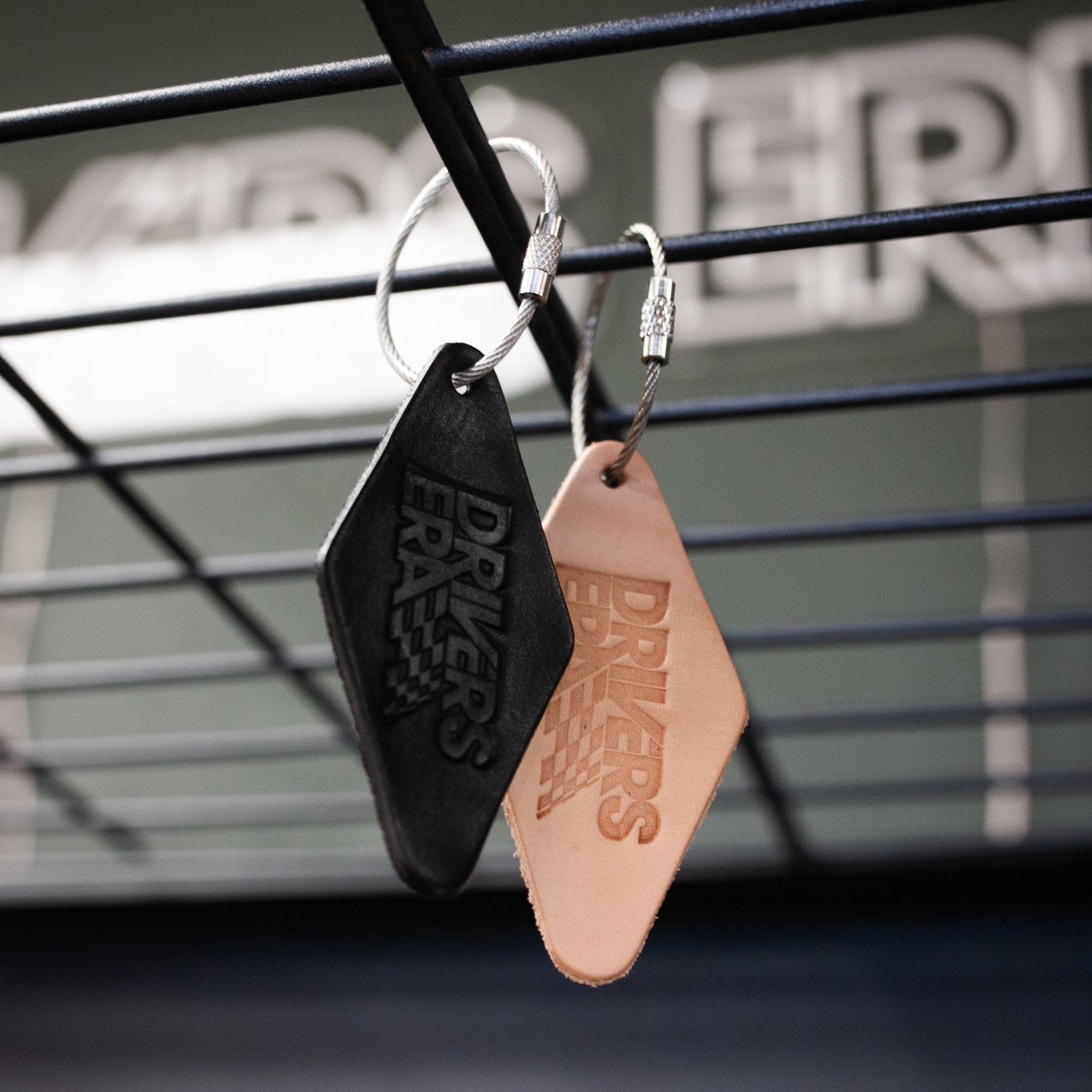 DE Leather Keychain