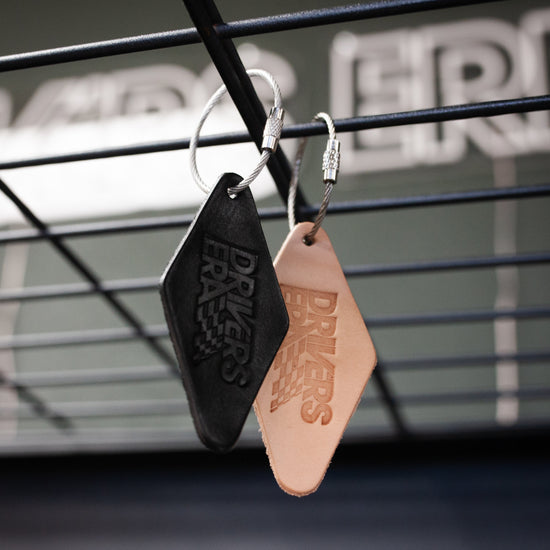 DE Leather Keychain