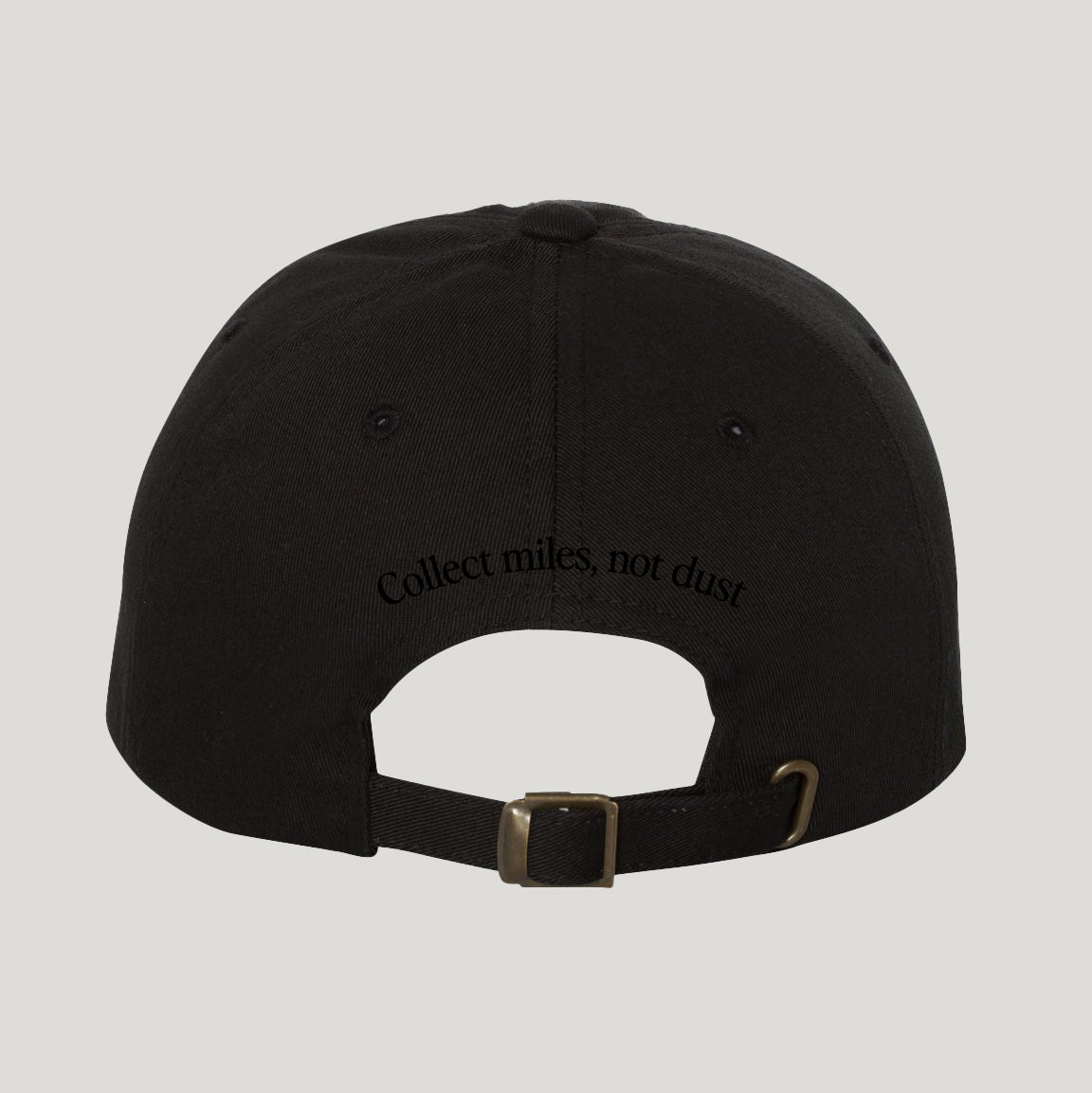 Rally Backer Dad Hat: Black