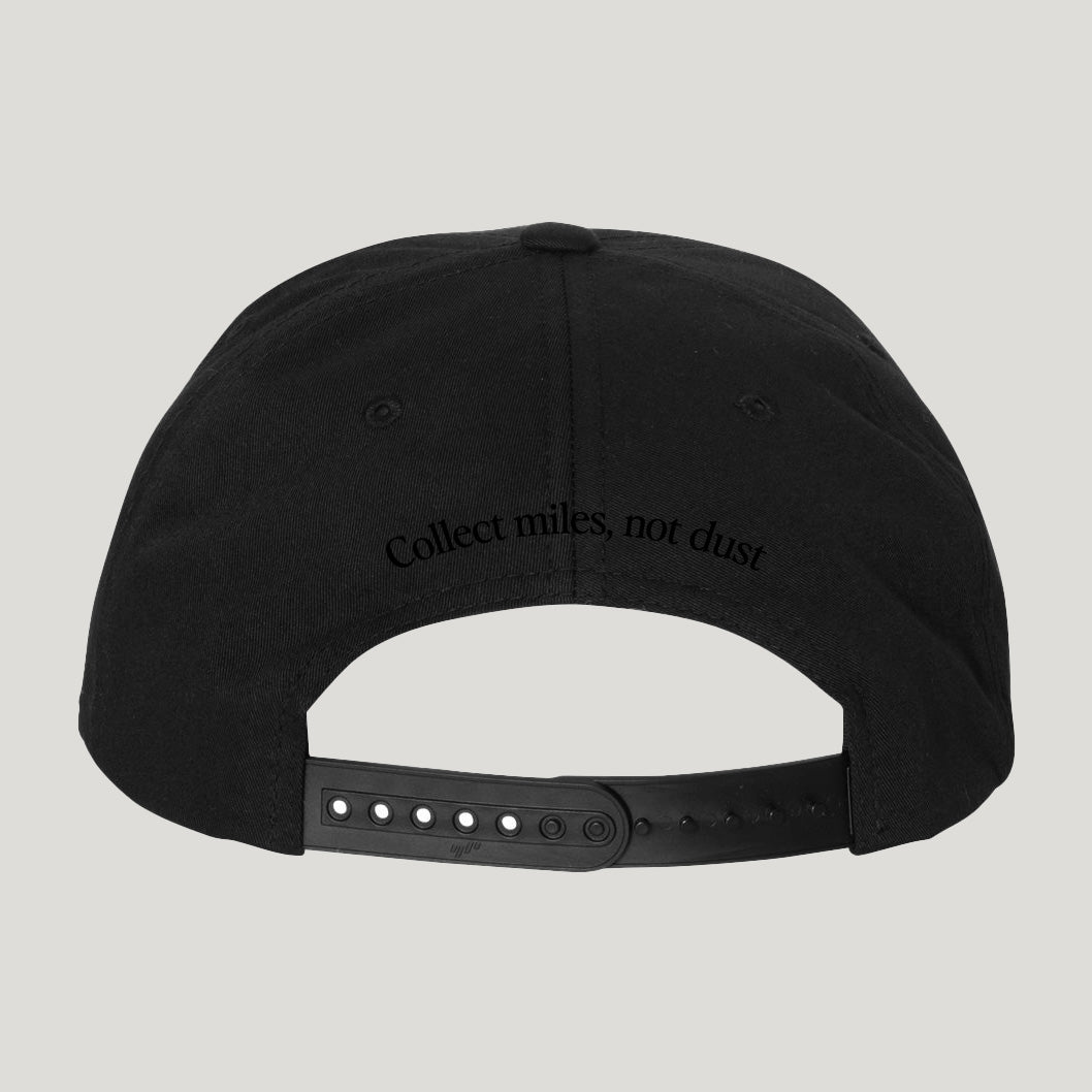 Logo hat Unstructured Snapback: Black