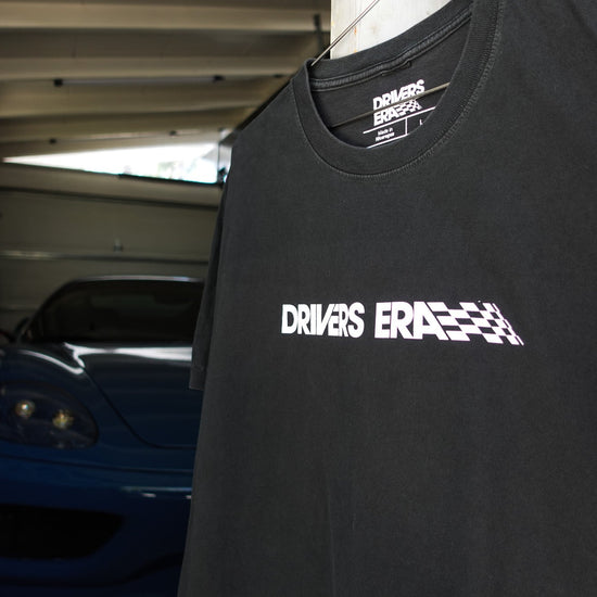 Washed Black Lateral Logo Tee