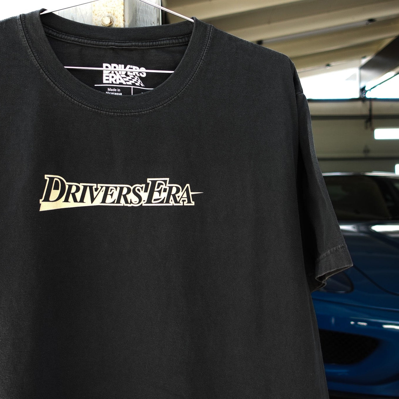 Washed Black Strikethrough Tee V2