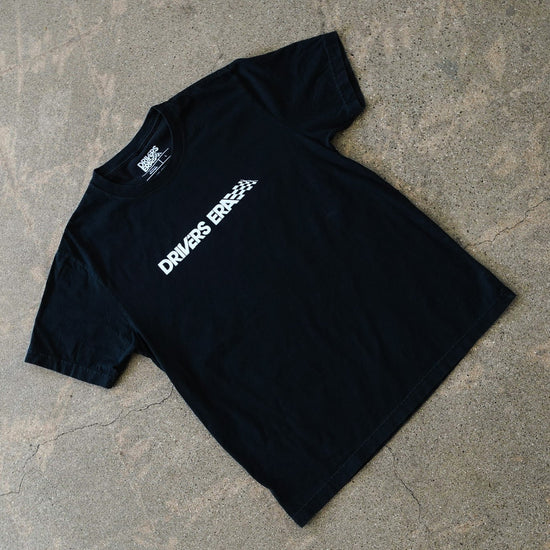 Washed Black Lateral Logo Tee