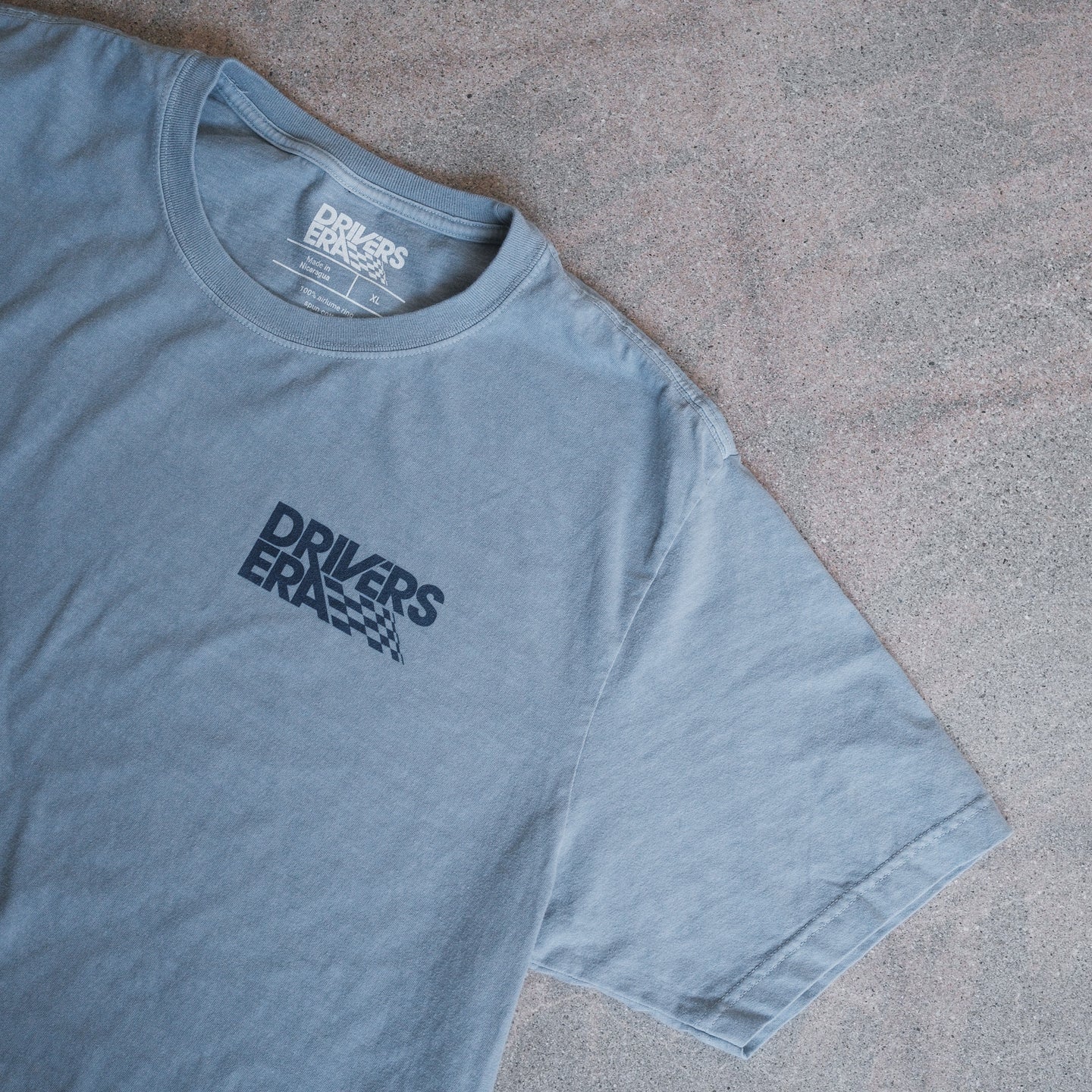Light Washed Blue Classic Logo Tee