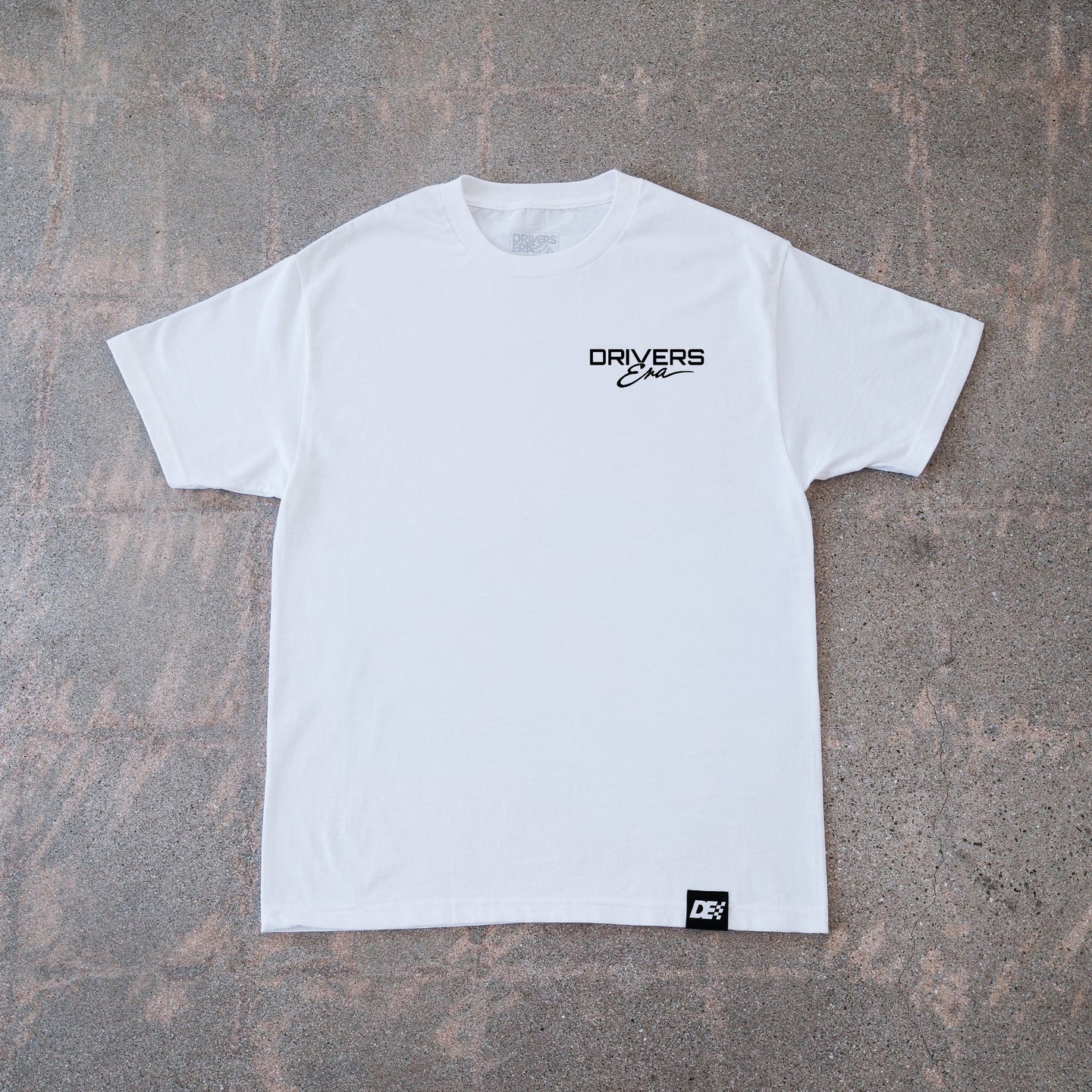 White Swoop Tee