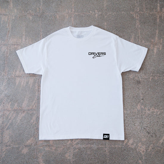 White Swoop Tee